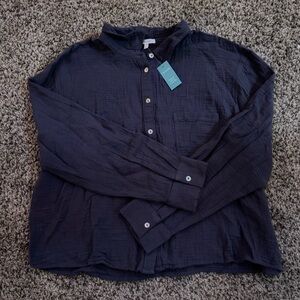 Maurices Deep Blue blouse brand new